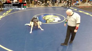 110 lbs Champ. Round 2 - Angelina Manlapaz, Unattached vs Aerith Adams, Dunlap