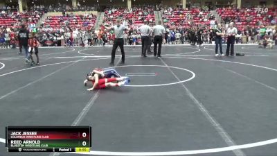 52 lbs Champ. Round 1 - Jack Jessee, Columbus Wrestling Club vs Reed Arnold, Bluestem Wrestling Club