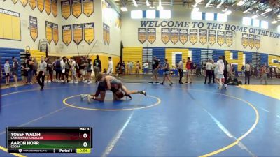 120 lbs Cons. Round 2 - Aaron Horr, Cocoa vs Yosef Walsh, Canes Wrestling Club