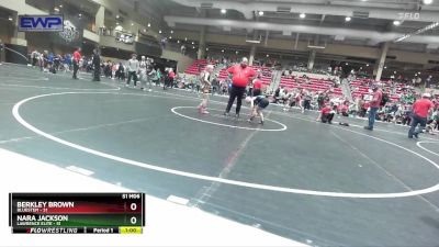 55 lbs Quarterfinal - Nara Jackson, Lawrence Elite vs Berkley Brown, Bluestem