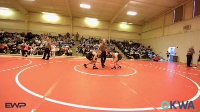 130-140 lbs Rr Rnd 2 - Keegan Hollingshed, Checotah Matcats vs Boede Johnson, Checotah Matcats