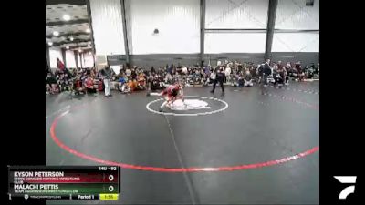 92 lbs Quarterfinal - Kyson Peterson, CNWC Concede Nothing Wrestling Club vs Malachi Pettis, Team Aggression Wrestling Club