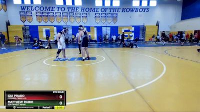 215 Gold Round 3 - GUI PRADO, Cypress Creek H S vs Matthew Rubio, Southwest Miami