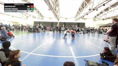 131 lbs Rr Rnd 1 - Grayson Ray, ICWL Bruisers Club vs Hunter Penman, All I See Is Gold Academy ES