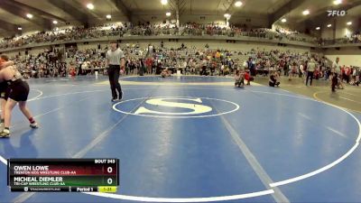 150 lbs Quarterfinal - Micheal Diemler, Tri-Cap Wrestling Club-AA vs Owen Lowe, Trenton Kids Wrestling Club-AA