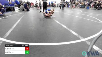 52 lbs Consolation - Braydon Smith, Noble Takedown Club vs Arielle Wylie, Tuttle