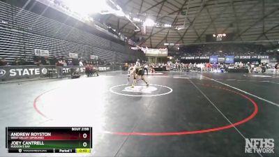 2A 182 lbs Cons. Round 1 - Andrew Royston, West Valley (Spokane) vs Joey Cantrell, Hudson`s Bay