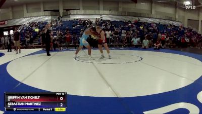 165 lbs Quarterfinal - Griffin Van Tichelt, IN vs Sebastian Martinez, MI