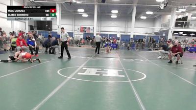 77 lbs Consi Of 8 #1 - Max DeRosa, Tewksbury vs James Cerreto, Killingly