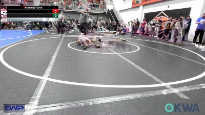 64 lbs Quarterfinal - Braven Worth, Collinsville Cardinal Youth Wrestling vs Paul Mooring, Madill Takedown