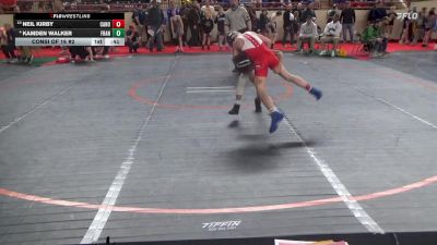 90_B lbs Consi Of 16 #2 - Neil Kirby, Canon-McMillan vs Kamden Walker, Franklin Regional