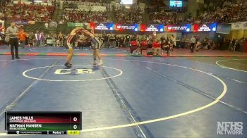 A - 182 lbs Cons. Round 1 - Nathan Hansen, Frenchtown vs James Mills, Lockwood (Billings)