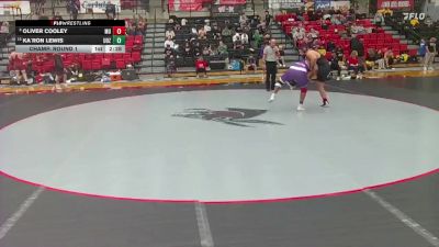 285 lbs Champ. Round 1 - Ka`Ron Lewis, Ozarks vs Oliver Cooley, Maryville