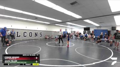 71 lbs Quarterfinal - Gavin Miller, Rancho Bernardo Wrestling Club vs Conor Mendez, SoCal Hammers WC