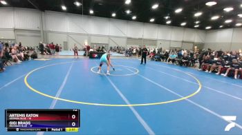 112 lbs Quarters & 1st Wb (16 Team) - Artemis Eaton, Georgia Blue vs Gigi Bragg, Michigan Blue