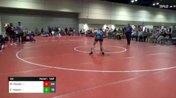 140 lbs Placement Matches (8 Team) - Macayla Moody, Stormettes vs Emma Hoppe, Big Money Movin