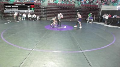 106 lbs Round Of 16 - Caleb Jeffery, Emerald vs Oscar Roman, Bluffton