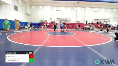 170 lbs Consi Of 8 #2 - Brock Day, Harrah Little League Wrestling vs Jeremiah Gonzales, Standfast