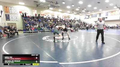 138 lbs Cons. Round 3 - Wen Fei, Calvary Chapel (Downey) vs Nicholas McKay, Newbury Park