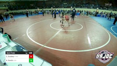 100 lbs Semifinal - Cambry Suskey, Team Tulsa Wrestling Club vs KyLee Smith, Lions Wrestling Academy