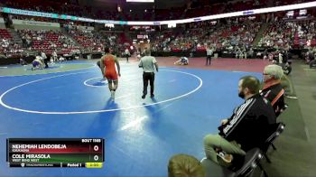 D1-285 lbs Quarterfinal - Cole Mirasola, West Bend West vs Nehemiah Lendobeja, Kaukauna