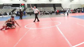 154-H lbs 3rd Place - Lukas Valentin, CJA vs Justin D`Arce, Prime Wrestling Club