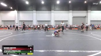 50 lbs Quarterfinal - Bowen Brown, Oklahoma Elite vs Stephen Strickland, Compound Wrestling