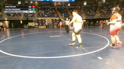 252 lbs Round Of 32 - Luke Wilson, Haverford vs Colton Dransart, Penn Trafford