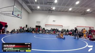 119-125 lbs Round 3 - Jacob Stirling, Camel Kids Wrestling vs Kane Kuntz, High Plains Thunder Wrestling