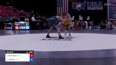 74 kg Rnd Of 32 - Carson Martinson, Iowa vs Joseph Sealey, Pennsylvania