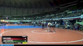 197 lbs Round 1 (3 Team) - Cam Cavins, Roanoke College vs John Stanton, Camden County College