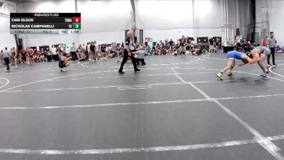 126 lbs Round 4 (6 Team) - Cam Olson, TDWC Maniacs vs Nicholas Campanelli, Frost Gang