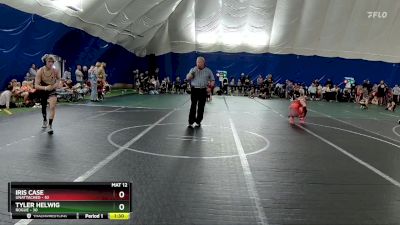 130 lbs Quarterfinal - Tyler Helwig, Rogue vs Iris Case, Unattached