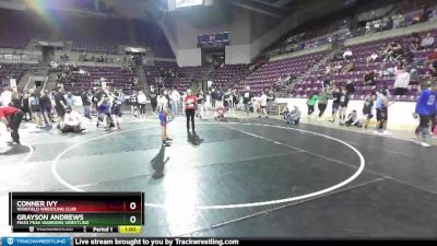 96-97 lbs Round 1 - Conner Ivy, Widefield Wrestling Club vs Grayson Andrews, Pikes Peak Warriors Wrestling