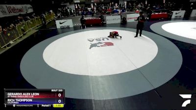 53 lbs Cons. Round 3 - Gerardo Alex Leon, SF Tigers Wrestling Club vs Rich Thompson, California