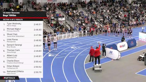 High School Boys' 1k, Prelims 15