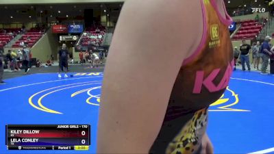 170 lbs Round 1 - Kiley Dillow, KS vs Lela Conley, TX