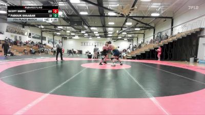 285 lbs 7th Place Match - Farouk Shaaban, Lakeland University vs Scott Smith, Adrian