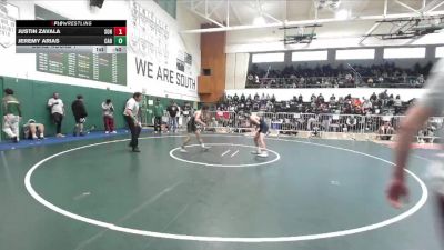 113 lbs Cons. Round 1 - Justin Zavala, Sonora (La Habra) vs Jeremy Arias, Cabrillo (Long Beach)