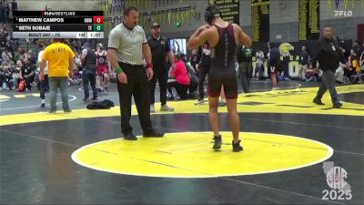 76 lbs Semifinal - Matthew Campos, Red Wave Wrestling vs Seth Sobaje, The Empire