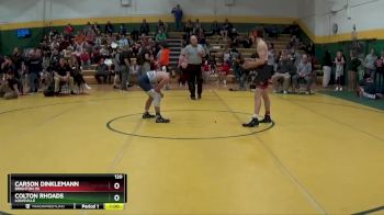 120 lbs Cons. Round 3 - Carson Dinklemann, Brighton HS vs COLTON RHOADS, LOUISVILLE