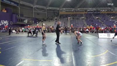 124 lbs Placement (4 Team) - Virginia Foard, King University vs Sereena Baca, Quincy