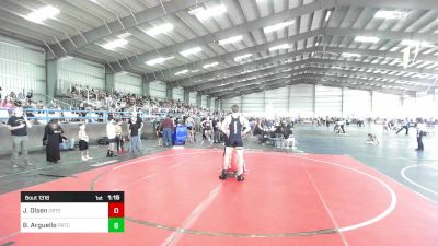 137 lbs Quarterfinal - Jonathan Olsen, Ortega Middle School vs Bently Arguello, Prtc