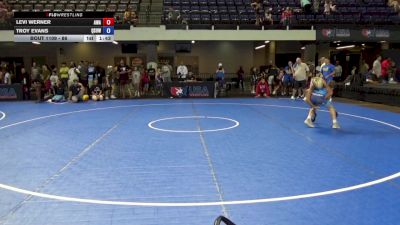 86 lbs Cons. Sub-quarters - Levi Werner, Askren Wrestling Academy vs Troy Evans, Quest School Of Wrestling