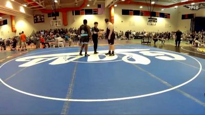 285 lbs Quarterfinal - Dominik Richard, Williamsburg Wrestling Club vs Tye Bennefield, Midlothian Miners Wrestling Cl