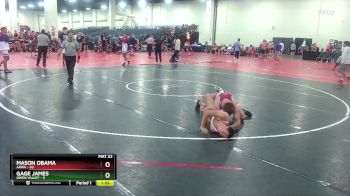 150 lbs Round 1 (10 Team) - Gage James, Owen Valley vs Mason Obama, AAWA