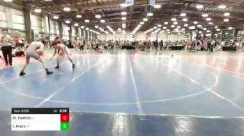 132 lbs Consi Of 16 #2 - Matthew Castillo, NY vs Isaac Ayers, MT