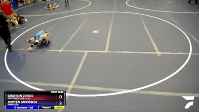 84 lbs Round 2 - Grayson Zirbes, Peak Wrestling Club vs Rifften Jacobson, Minnesota