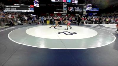 120 lbs Quarters - Zaiyahn Ornelas, NE vs Mason Jakob, TN