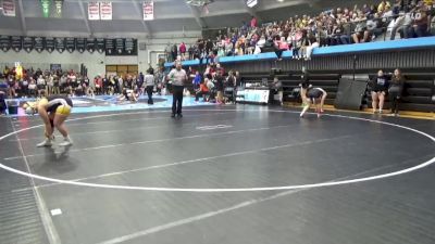 170 lbs Quarterfinal - Tara Crowley, Center Point-Urbana vs Faith Jeffers, Solon